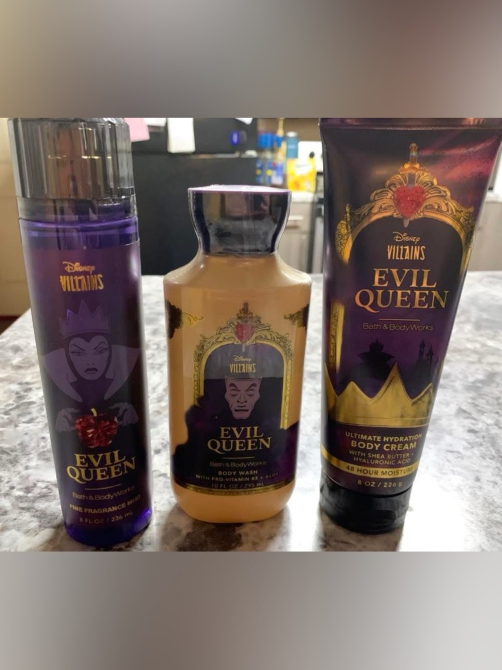 Bath & Body Works Evil Queen Body Wash, Body Cream, Fragrance Mist FULL SIZE